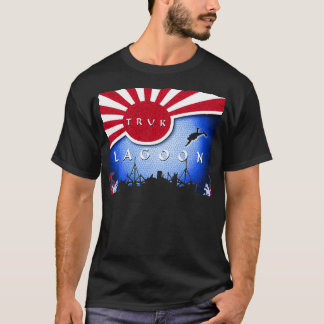 Truk Lagoon Japan Flag Wreck Dive Scuba Diving  Tシャツ
