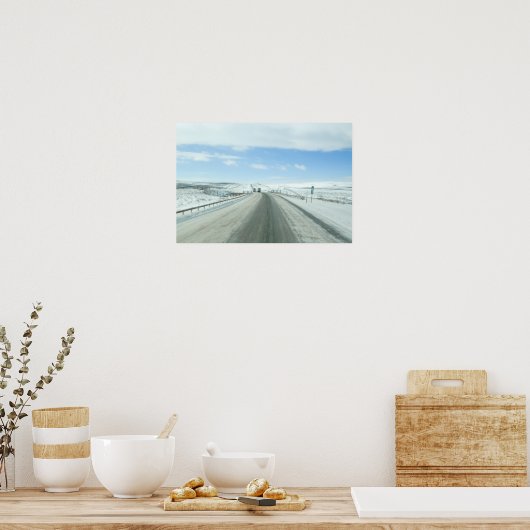 Truking Interstate 80 Wyoming USA ポスター (キッチン)