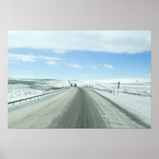 Truking Interstate 80 Wyoming USA ポスター