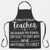 Truly Great Teacher エプロン (正面)