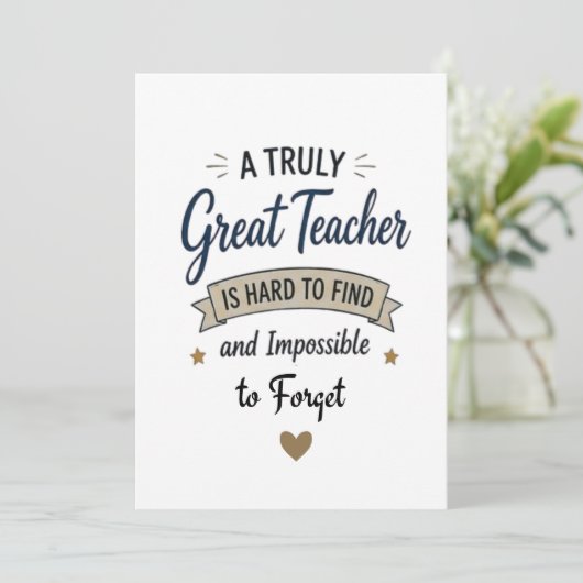 Truly Great Teacher Impossible to Forget カード (スタンド正面)