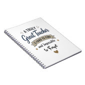 Truly Great Teacher Impossible to Forget ノートブック (右側)