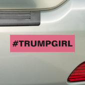 #TRUMPの女の子 バンパーステッカー (車上)