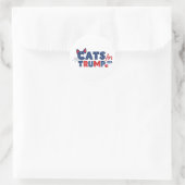 TRUMPステッカー用キャッツ ラウンドシール (バッグ)