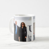 Trump大統領及び最初女性 コーヒーマグカップ (正面左)