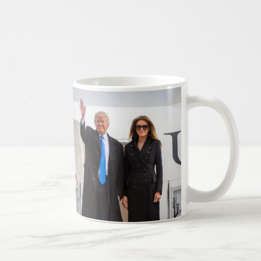 Trump大統領及び最初女性 コーヒーマグカップ (右)