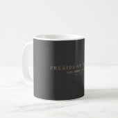 Trump大統領。 Deploribus Unum. コーヒーマグカップ (正面左)