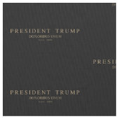 Trump大統領。 Deploribus Unum. ファブリック (クローズアップ)