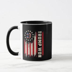 TRUMP就任式アメリカ国旗 マグカップ