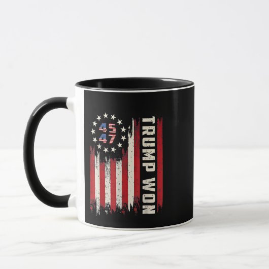 TRUMP就任式アメリカ国旗 マグカップ (左)