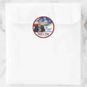 TRUMP就任式ステッカー ラウンドシール (バッグ)