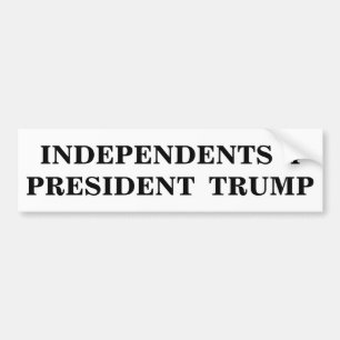 Trump独立者4の大統領 バンパーステッカー