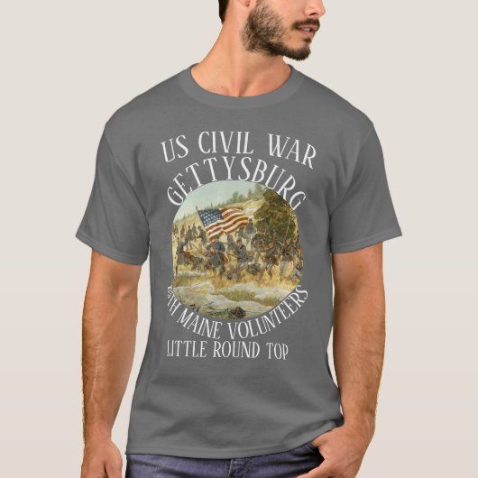 TRUMP ゲティスバーグ アメリカ南北戦争 20th メイン州義勇兵 Tシャツ (正面)