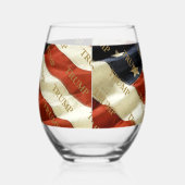 TRUMP ステムなしワイングラス (左)