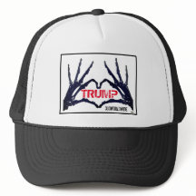 "TRUMP" ドクロ ハンズ トラッカー ハット