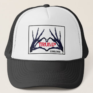 "TRUMP" ドクロ ハンズ トラッカー ハット