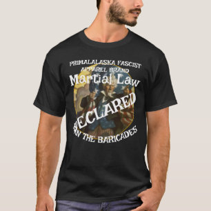 TRUMP 戒厳令 MAN バリケード Tシャツ