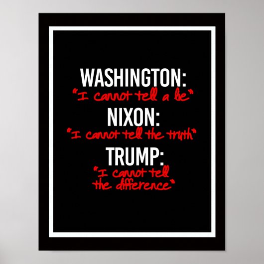 TRUMP – 私は真実の違いを言うことができない ポスター (正面)