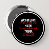 TRUMP – 私は真実の違いを言うことができない 缶バッジ (正面&裏面)