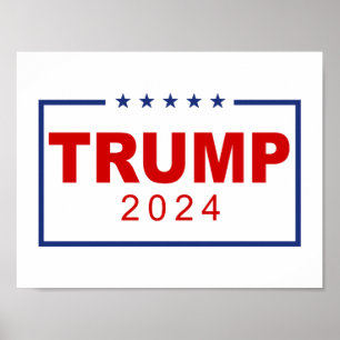 Trump 2020長方形クラシックロゴ ポスター