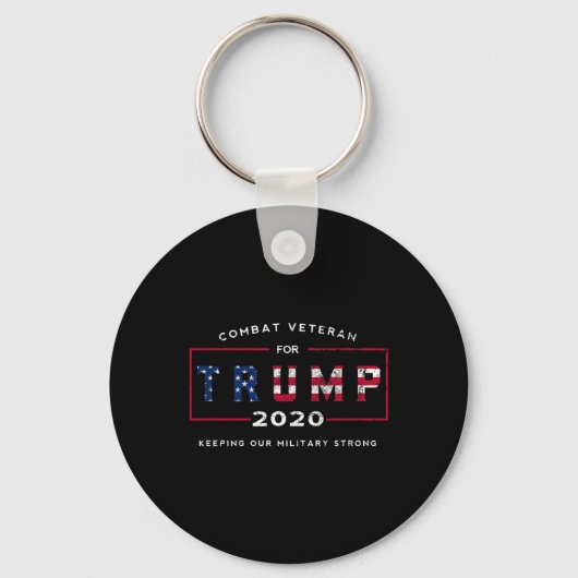 Trump 2020&#; – 私たちの保軍隊Stro キーホルダー (正面)