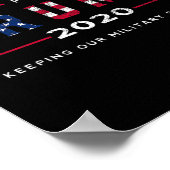 Trump 2020&#; – 私たちの保軍隊Stro ポスター (角)