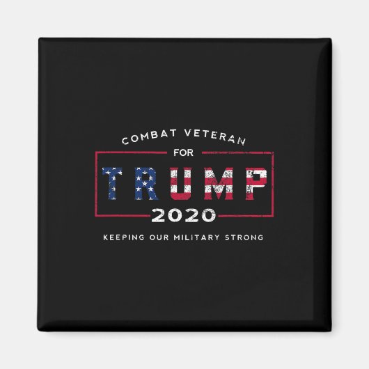Trump 2020&# – 私たちの保軍隊Stro マグネット (正面)