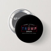 Trump 2020&# – 私たちの保軍隊Stro 缶バッジ (正面&裏面)