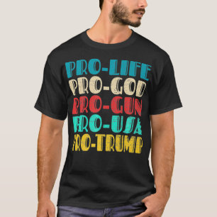 TRUMP 2020 PRO Life Pro神の第2改正の権利 Tシャツ