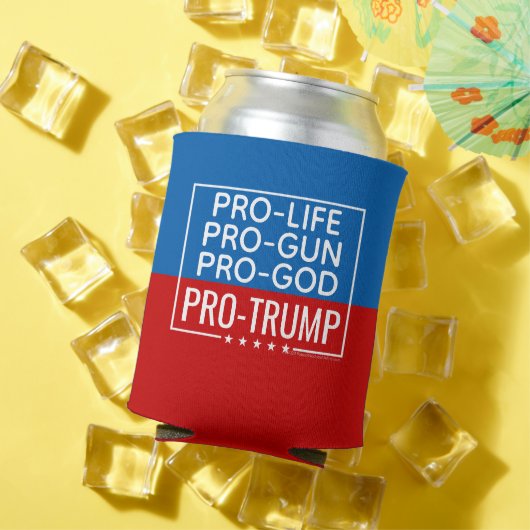 Trump 2020 Pro-Life Pro-God 缶クーラー (インサイチュ 夏)