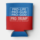 Trump 2020 Pro-Life Pro-God 缶クーラー (正面)