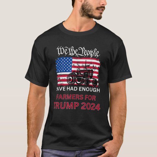 TRUMP 2024のための共和党農家我々はPeopl Tシャツ (正面)