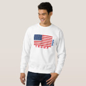 TRUMP 2024ベーシックSweatshirt （白） スウェットシャツ (正面フル)