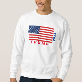 TRUMP 2024ベーシックSweatshirt （白） スウェットシャツ