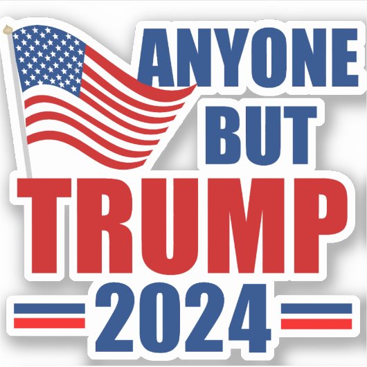 Trump 2024選挙ノートパおもしろいソコン以外のユーザー シール (正面)