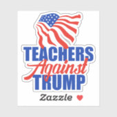 Trump 2024選挙ラップトップに対する先生 シール (シート)