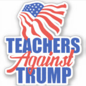 Trump 2024選挙ラップトップに対する先生 シール (正面)