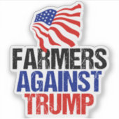 Trump 2024選挙ラップトップに対する農家 シール (正面)