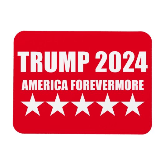 TRUMP 2024 - アメリカよ永遠に マグネット (横)