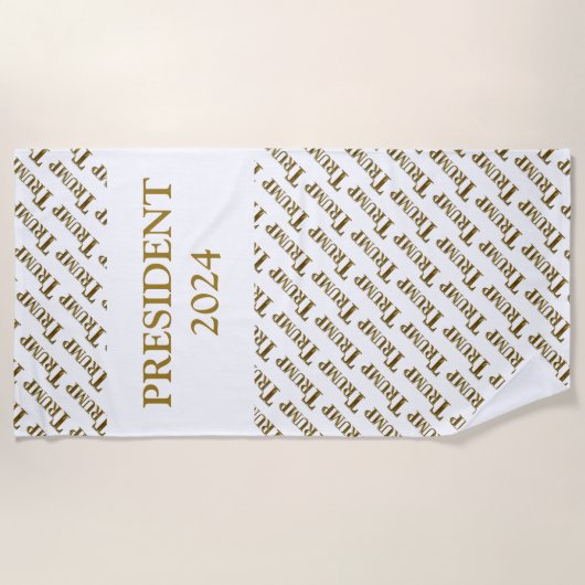 TRUMP 2024 ビーチタオル (正面)