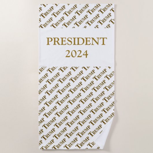 TRUMP 2024 ビーチタオル (正面)