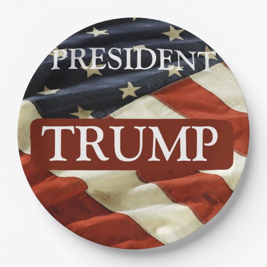 TRUMP 2024 ペーパープレート (正面)