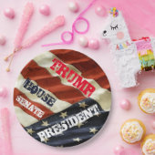 TRUMP 2024 ペーパープレート (パーティー)