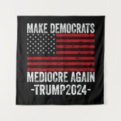 TRUMP 2024 再び民主党を平凡に タペストリー (正面)