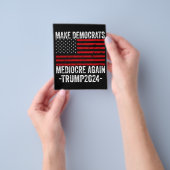 TRUMP 2024 再び民主党を平凡に チラシ (手)