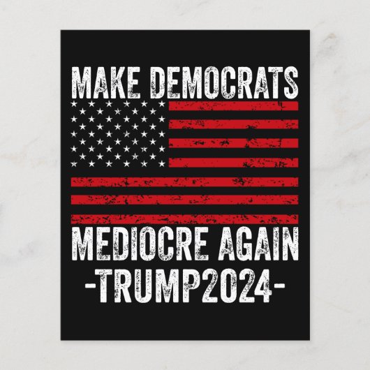 TRUMP 2024 再び民主党を平凡に チラシ (正面)