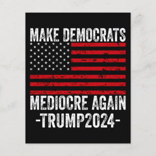 TRUMP 2024 再び民主党を平凡に チラシ