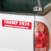 TRUMP 2024 - AMERICA FOREVERMORE バンパーステッカー (トラック上)