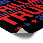 Trump 2024 Drill By3  ポスター (角)