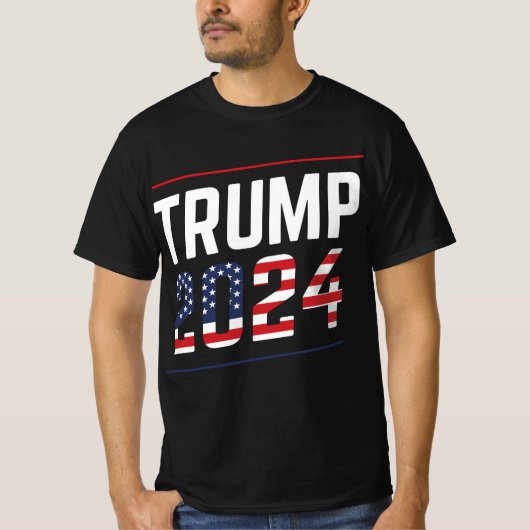 Trump 2024 Fan Design  Tシャツ (正面)